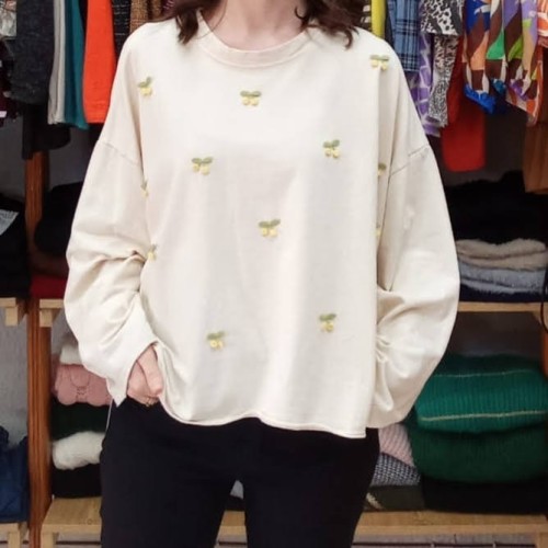 Sudadera Cherry amarilla
