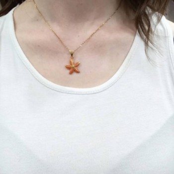 Gargantilla Estrella de Mar naranja