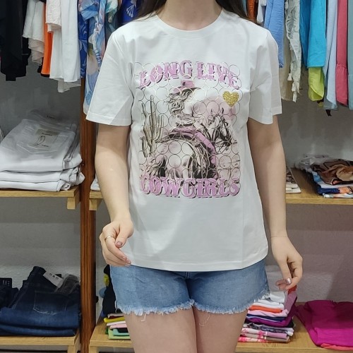 Camiseta Girl Rosa